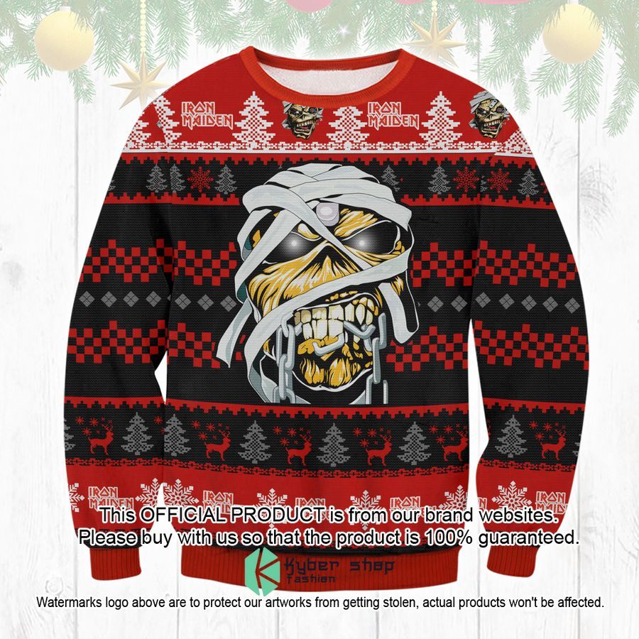 Iron Maiden Christmas Sweater word3