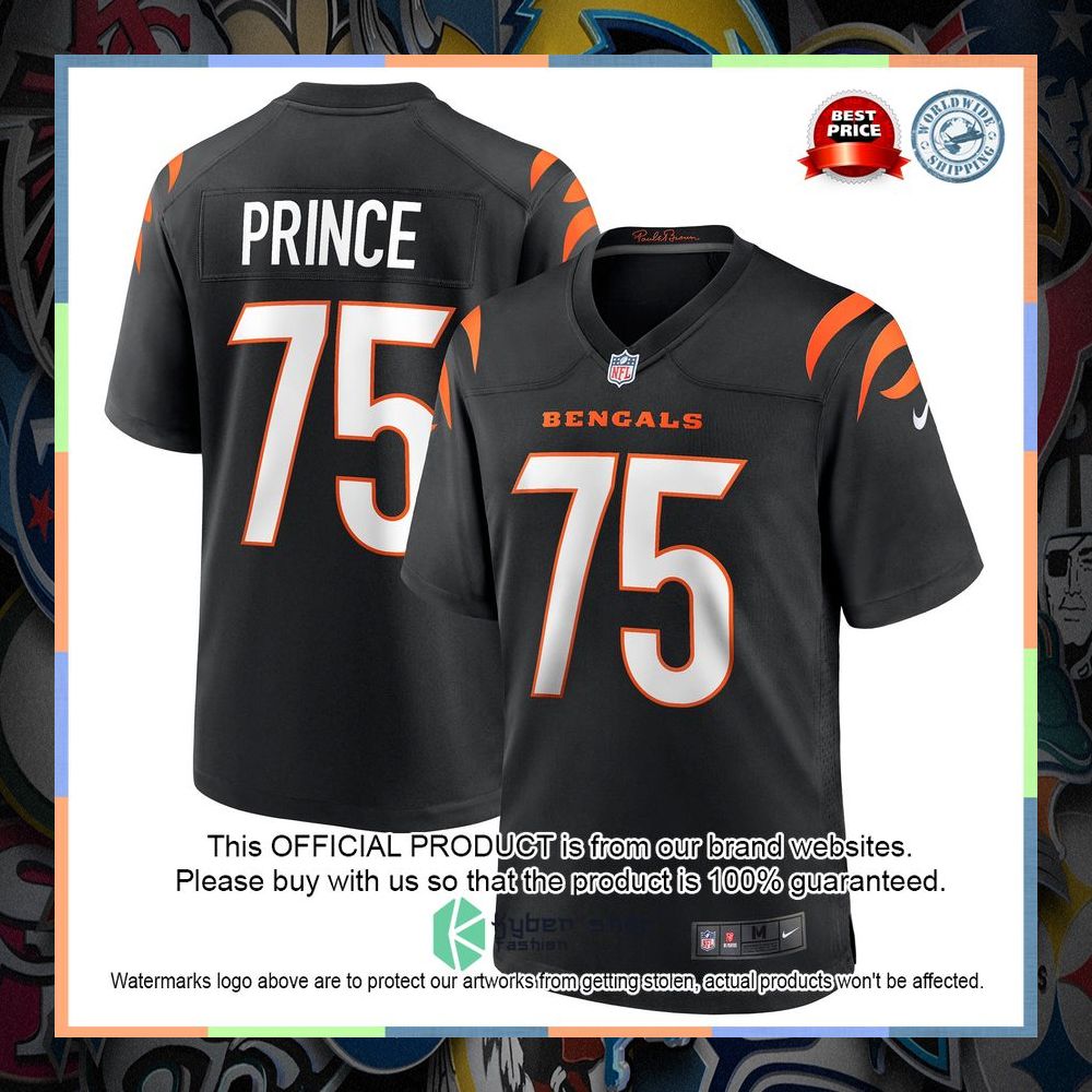 Isaiah Prince Cincinnati Bengals Black Football Jersey 8 Isaiah Prince Cincinnati Bengals Black Football Jersey word2