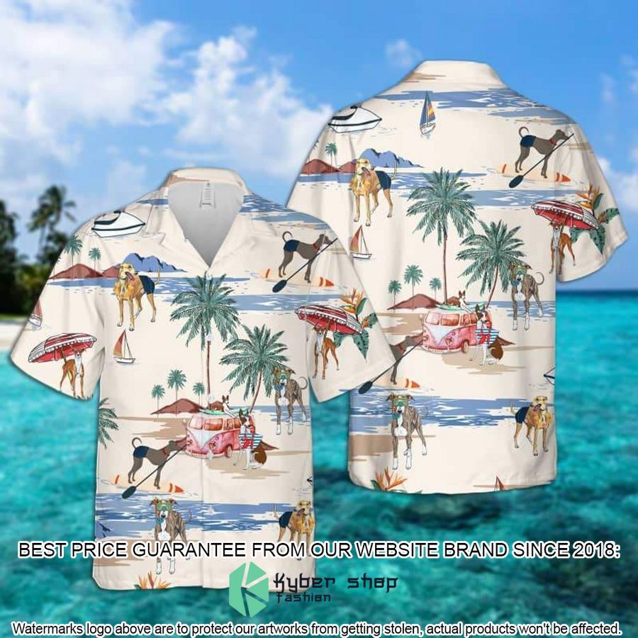 Italian Greyhound Summer Beach Hawaiian Shirt