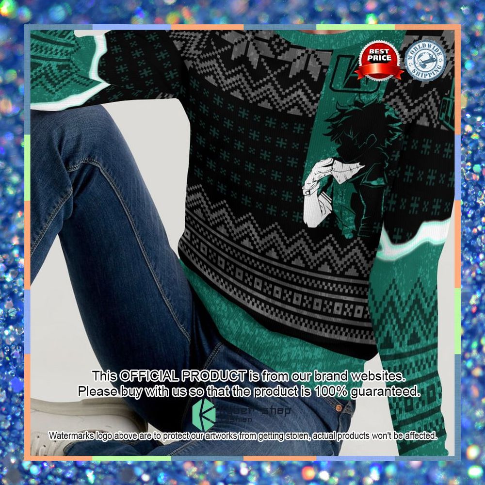 Izuku Midoriya My Hero Academia Christmas Sweater 7 Izuku Midoriya My Hero Academia Christmas Sweater word3