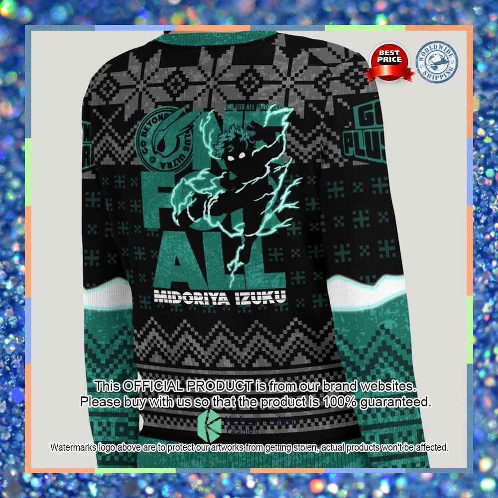 Izuku Midoriya My Hero Academia Christmas Sweater 8 Izuku Midoriya My Hero Academia Christmas Sweater word3
