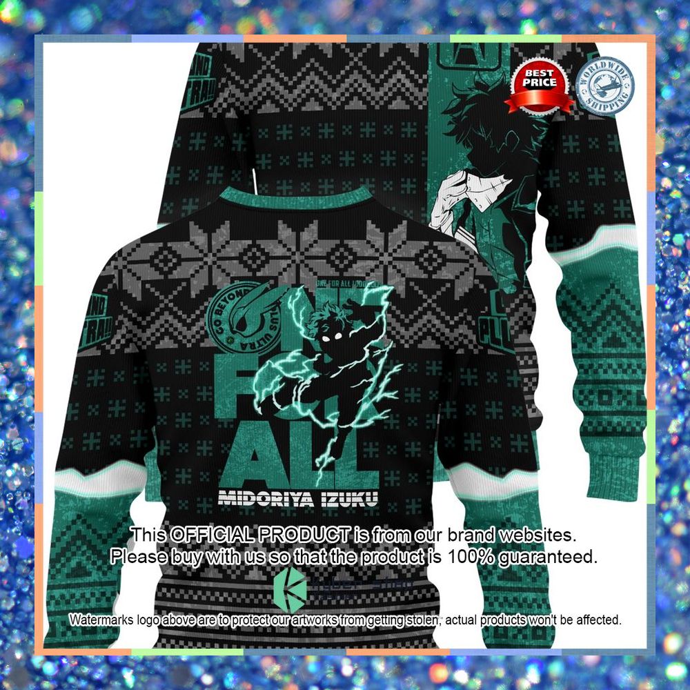 Izuku Midoriya My Hero Academia Christmas Sweater 10 Izuku Midoriya My Hero Academia Christmas Sweater word3