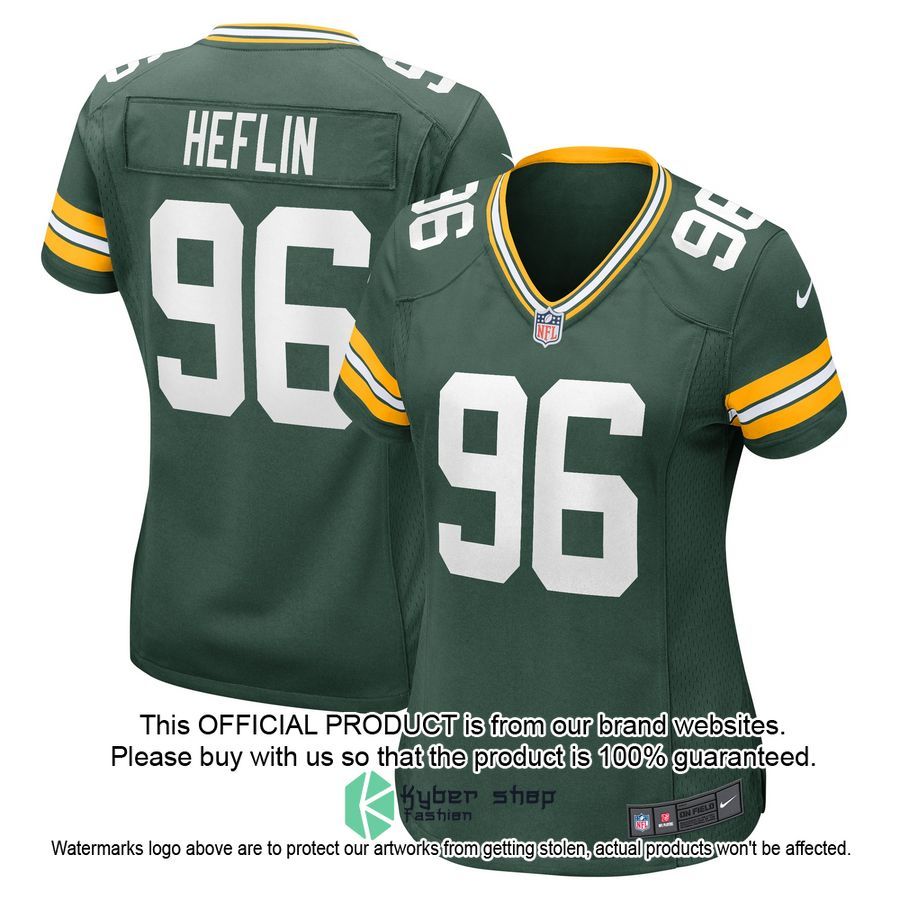Jack Heflin Green Bay Packers Women's Green Football Jersey