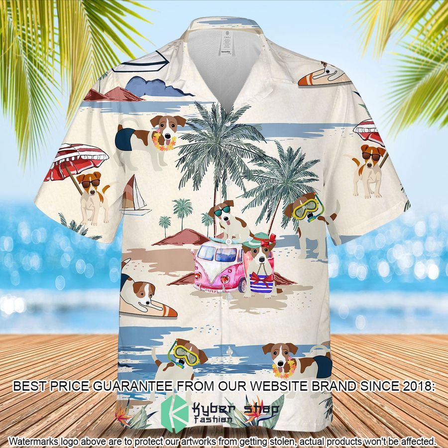 Jack Russell Terrier Summer Beach Hawaiian Shirt