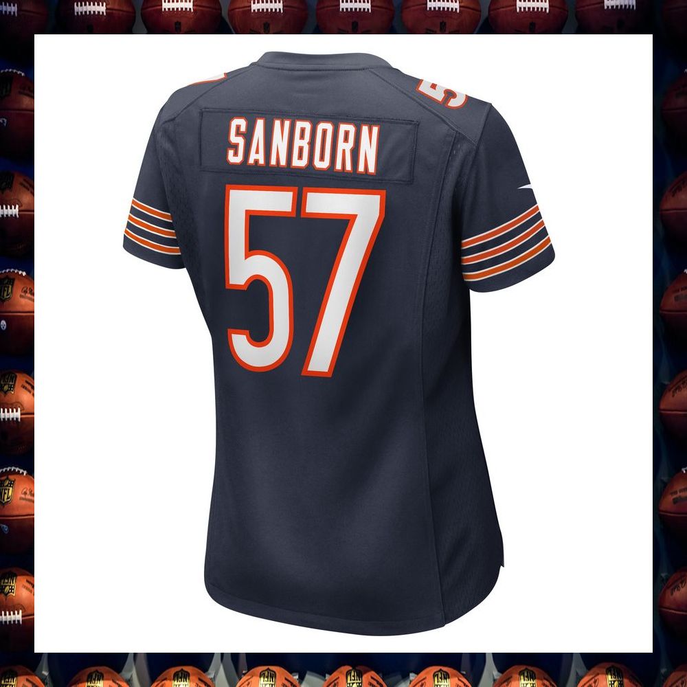 Jack Sanborn Chicago Bears Women's Navy Football Jersey 3 Jack Sanborn Chicago Bears Women's Navy Football Jersey word2