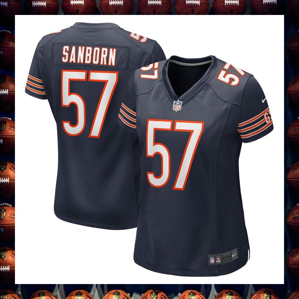 Jack Sanborn Chicago Bears Women's Navy Football Jersey 4 Jack Sanborn Chicago Bears Women's Navy Football Jersey word2