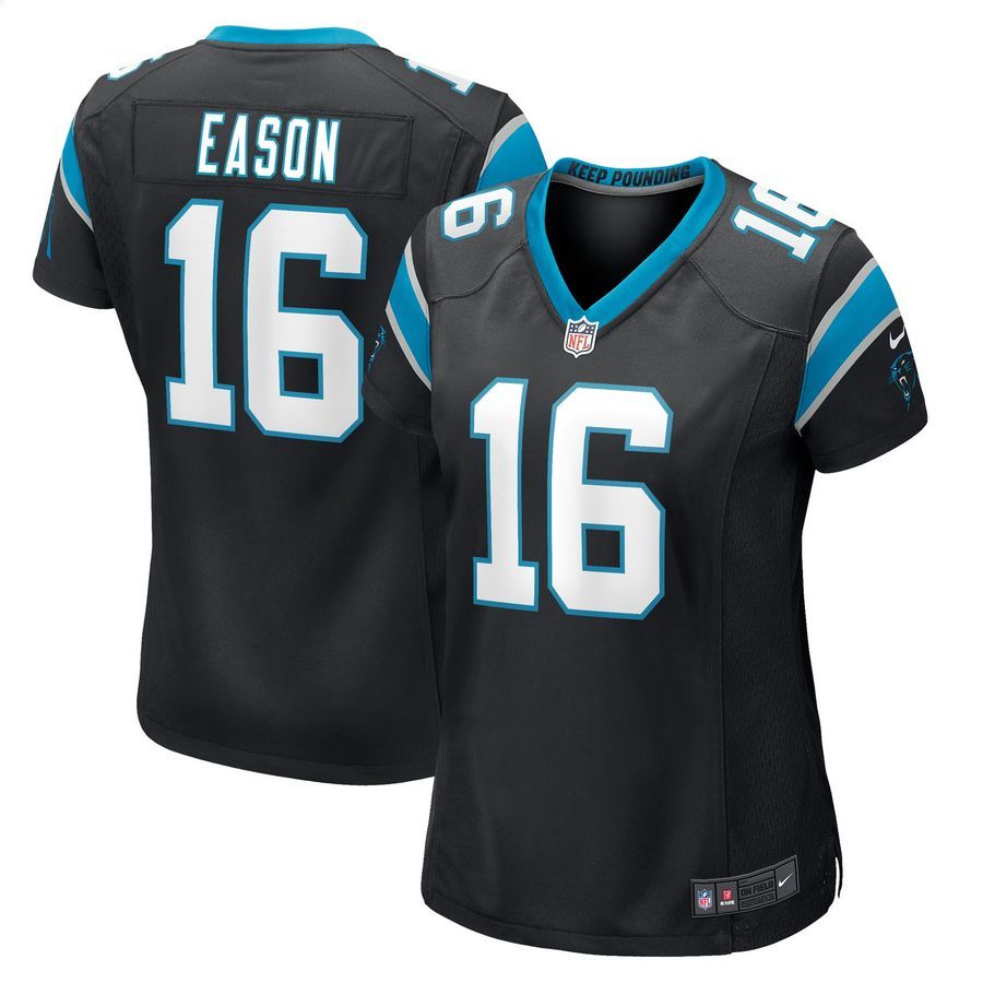 Jacob Eason Carolina Panthers Black Football Jersey