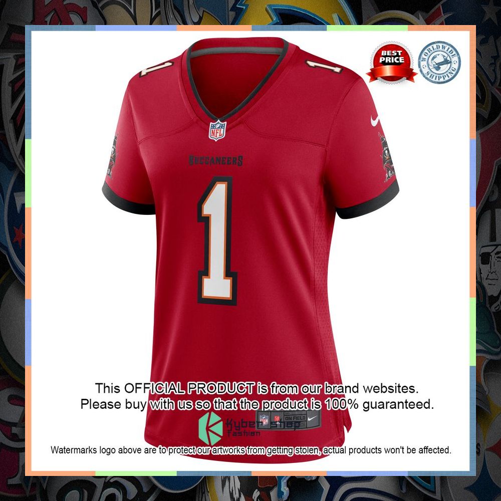 Jaelon Darden Tampa Bay Buccaneers Women's Red Football Jersey 6 Jaelon Darden Tampa Bay Buccaneers Women's Red Football Jersey word3