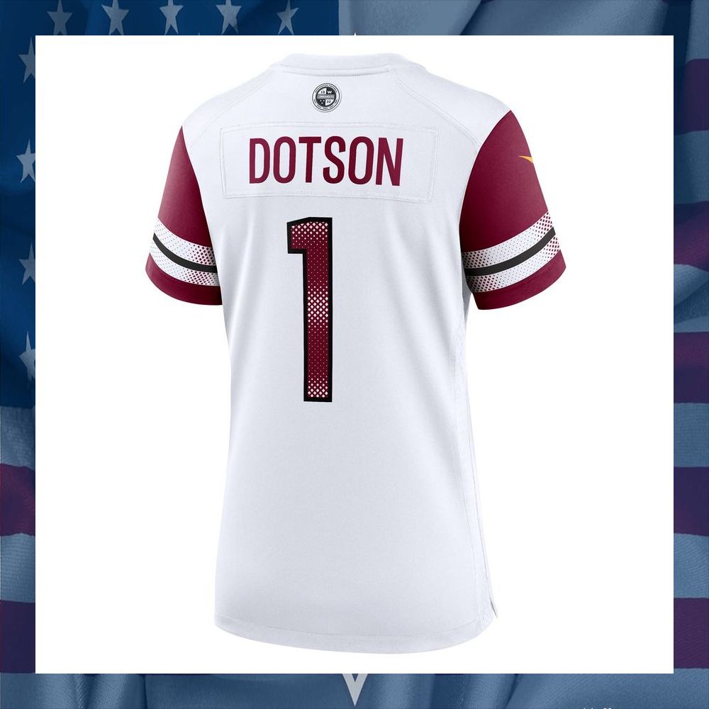 Jahan Dotson Washington Commanders Women's White Football Jersey 8 Jahan Dotson Washington Commanders Women's White Football Jersey word2