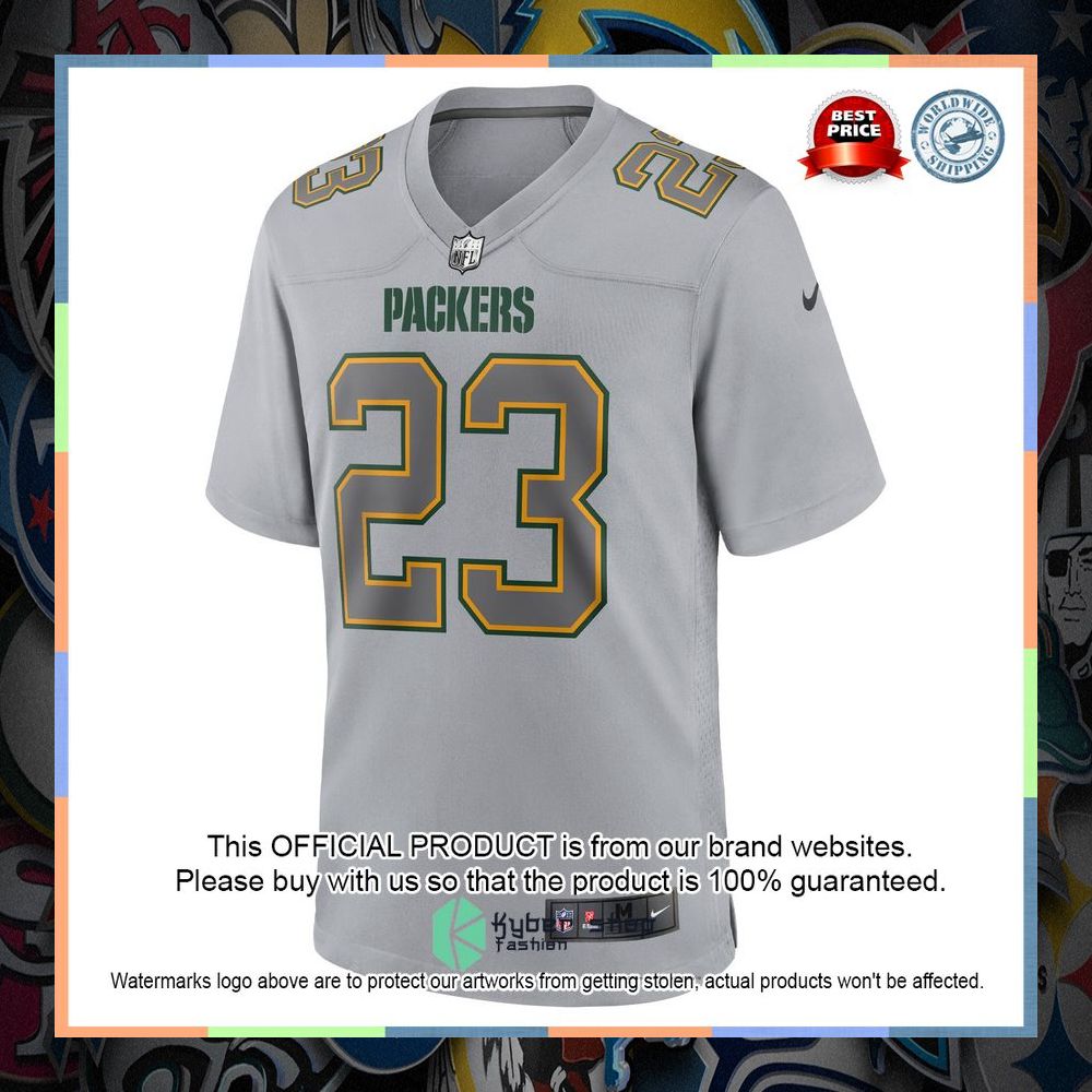 Jaire Alexander Green Bay Packers Atmosphere Fashion Gray Football Jersey 6 Jaire Alexander Green Bay Packers Atmosphere Fashion Gray Football Jersey word1
