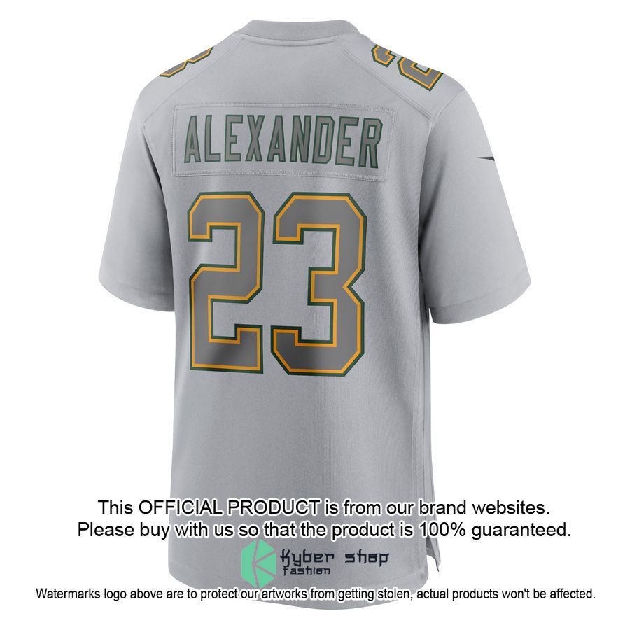 Jaire Alexander Green Bay Packers Atmosphere Fashion Gray Football Jersey 3 Jaire Alexander Green Bay Packers Atmosphere Fashion Gray Football Jersey word1