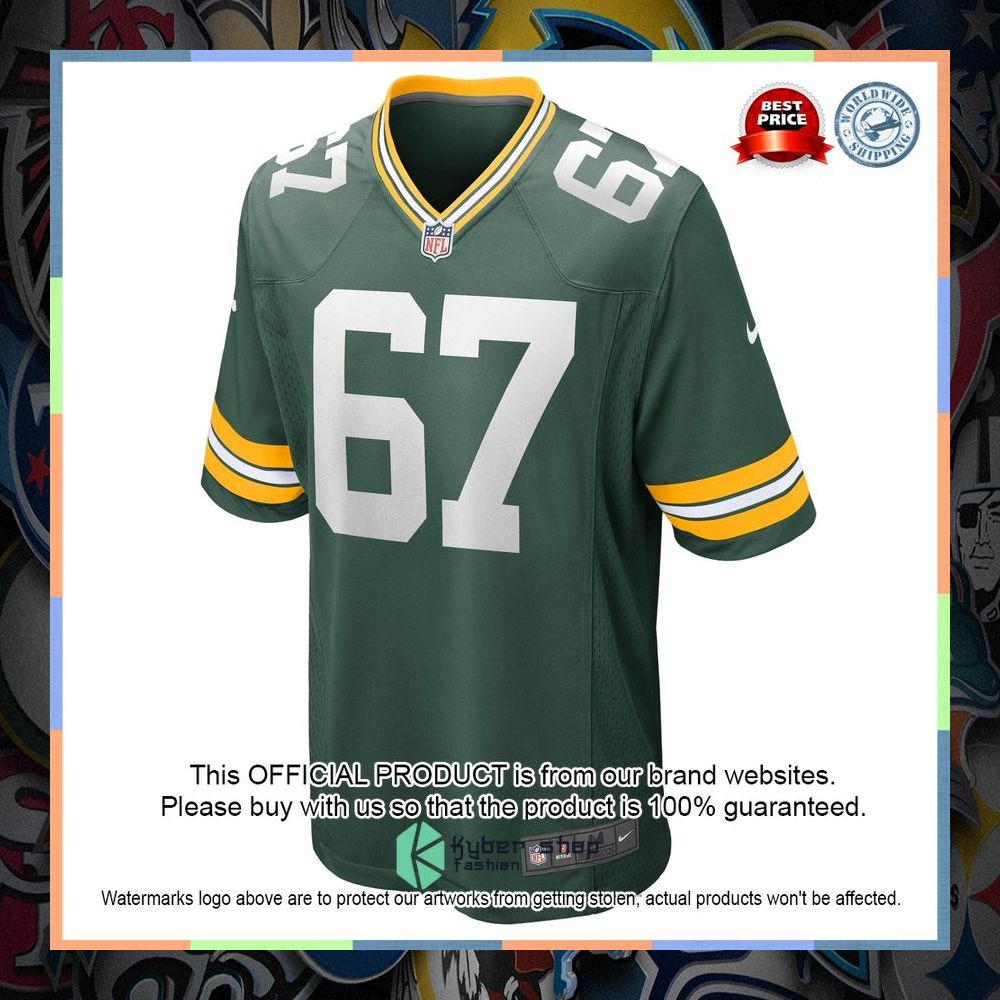 Jake Hanson Green Bay Packers Green Football Jersey 6 Jake Hanson Green Bay Packers Green Football Jersey word3