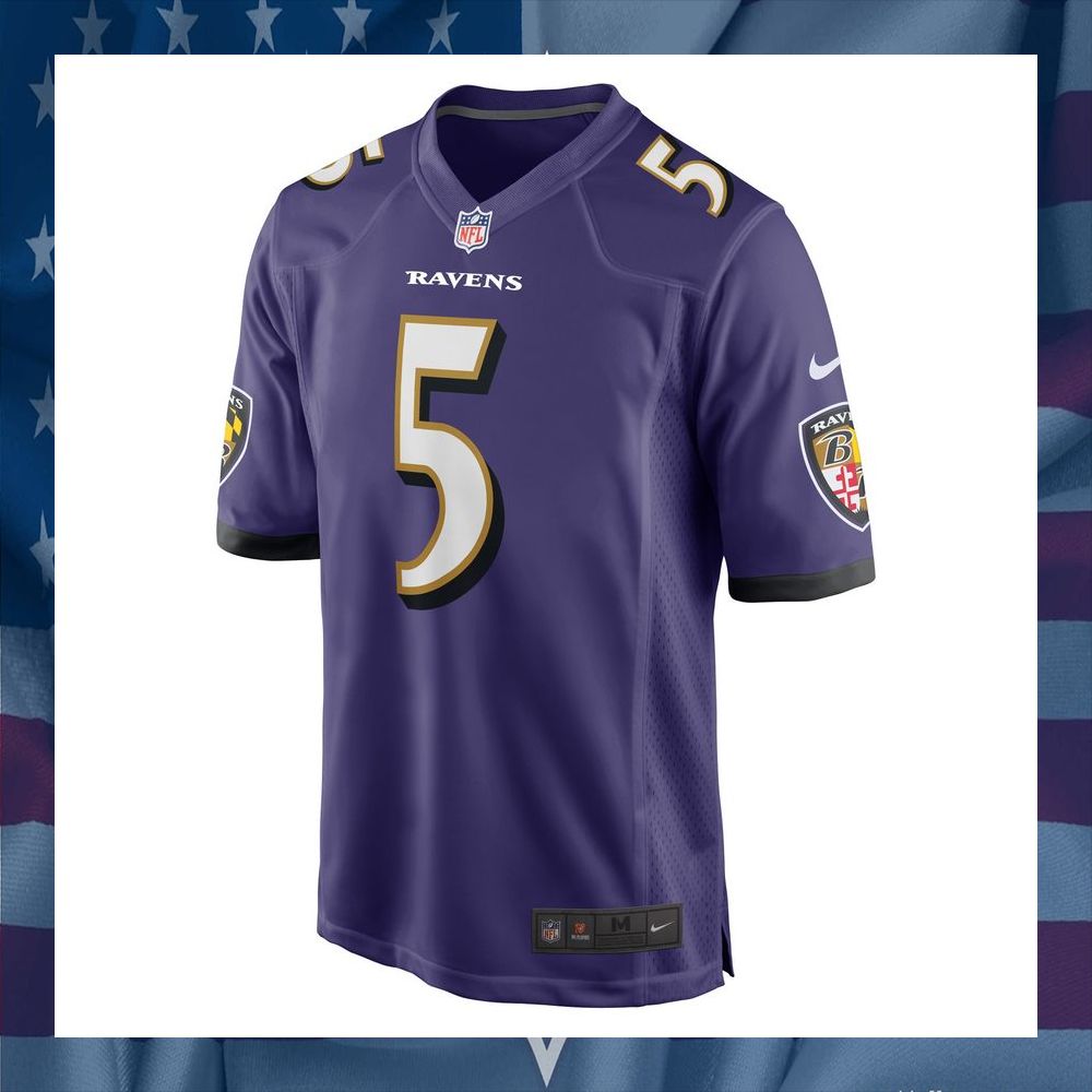 Jalyn ArmourDavis Baltimore Ravens Purple Football Jersey 6 Jalyn ArmourDavis Baltimore Ravens Purple Football Jersey word2