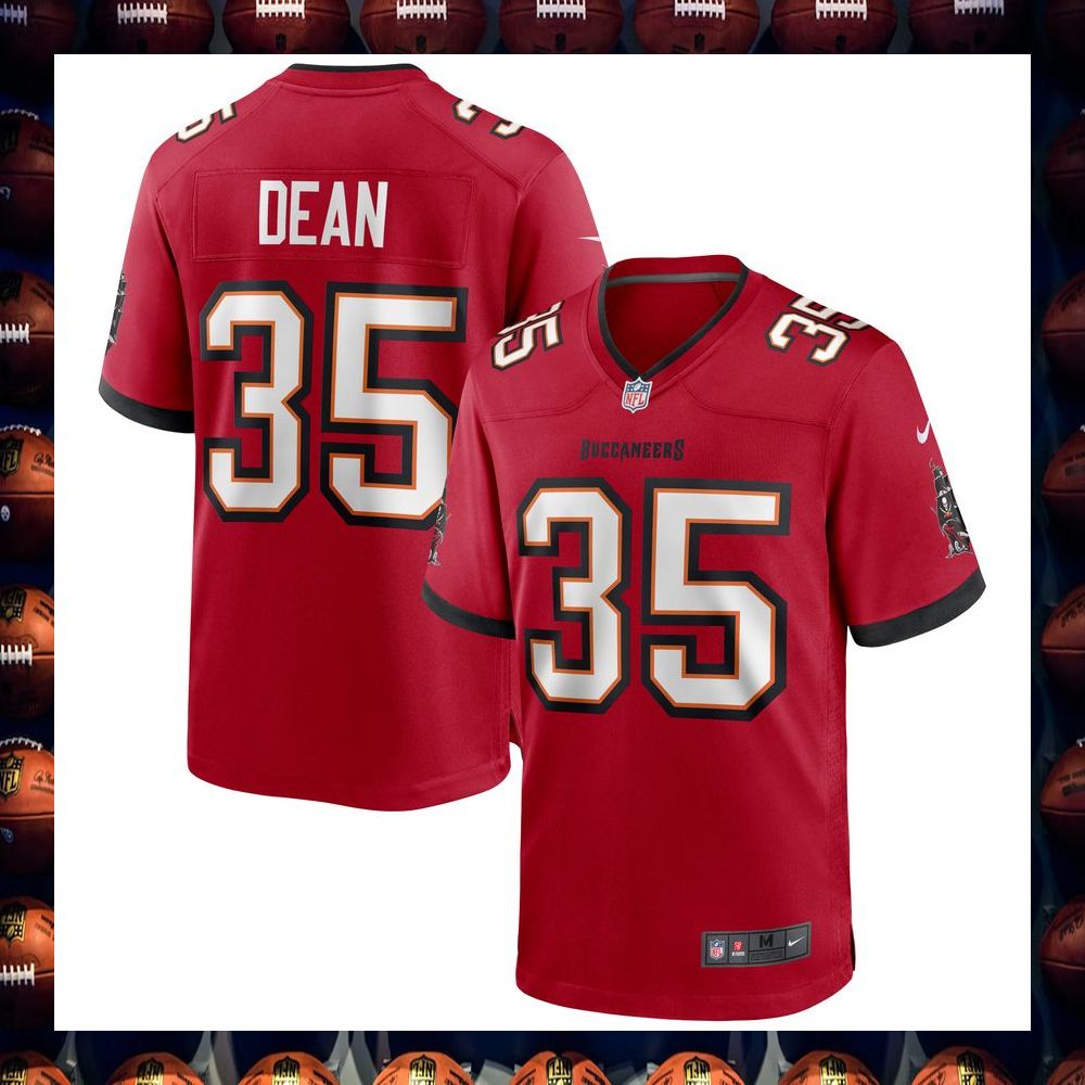 Jamel Dean Tampa Bay Buccaneers Red Football Jersey