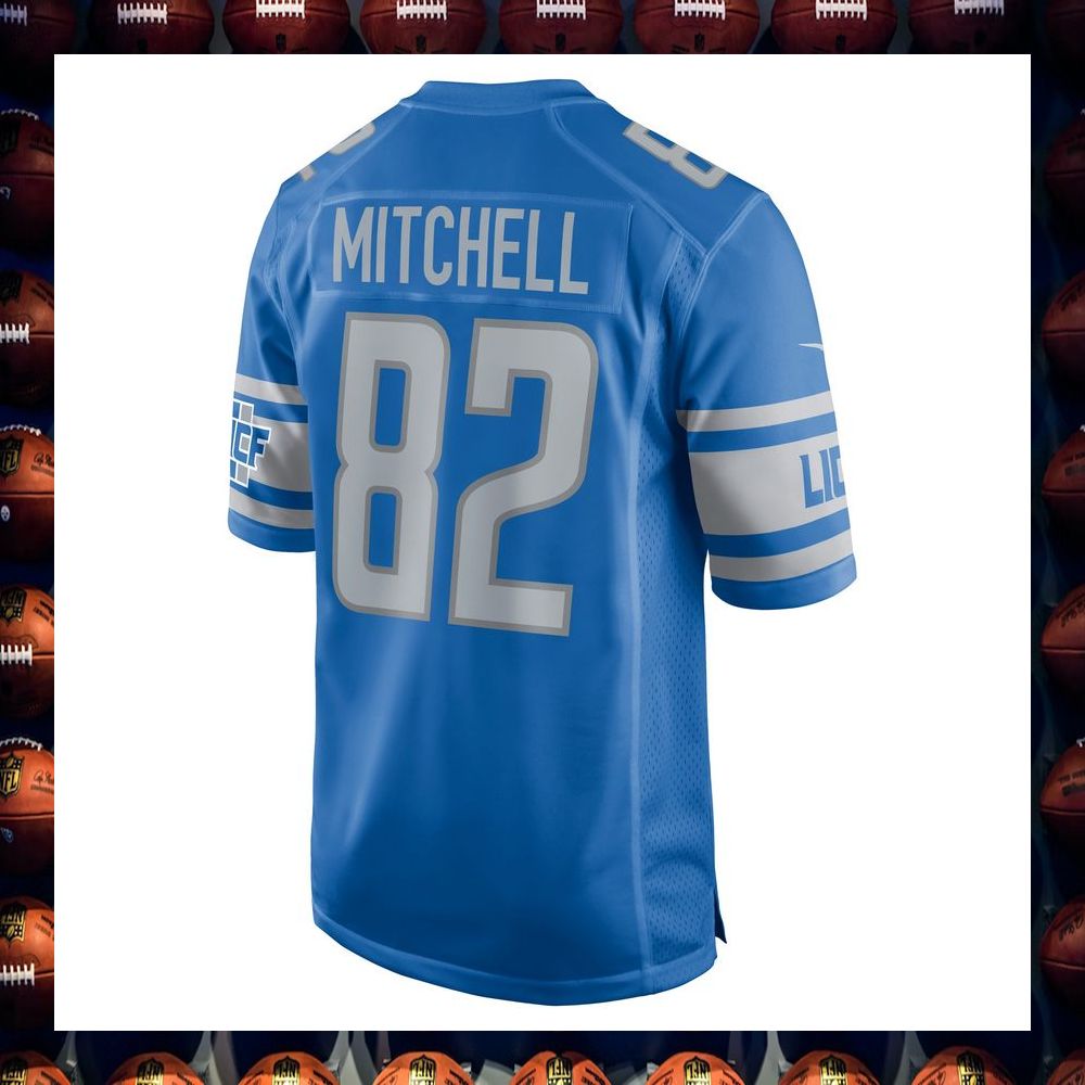James Mitchell Detroit Lions Blue Football Jersey 3 James Mitchell Detroit Lions Blue Football Jersey word2