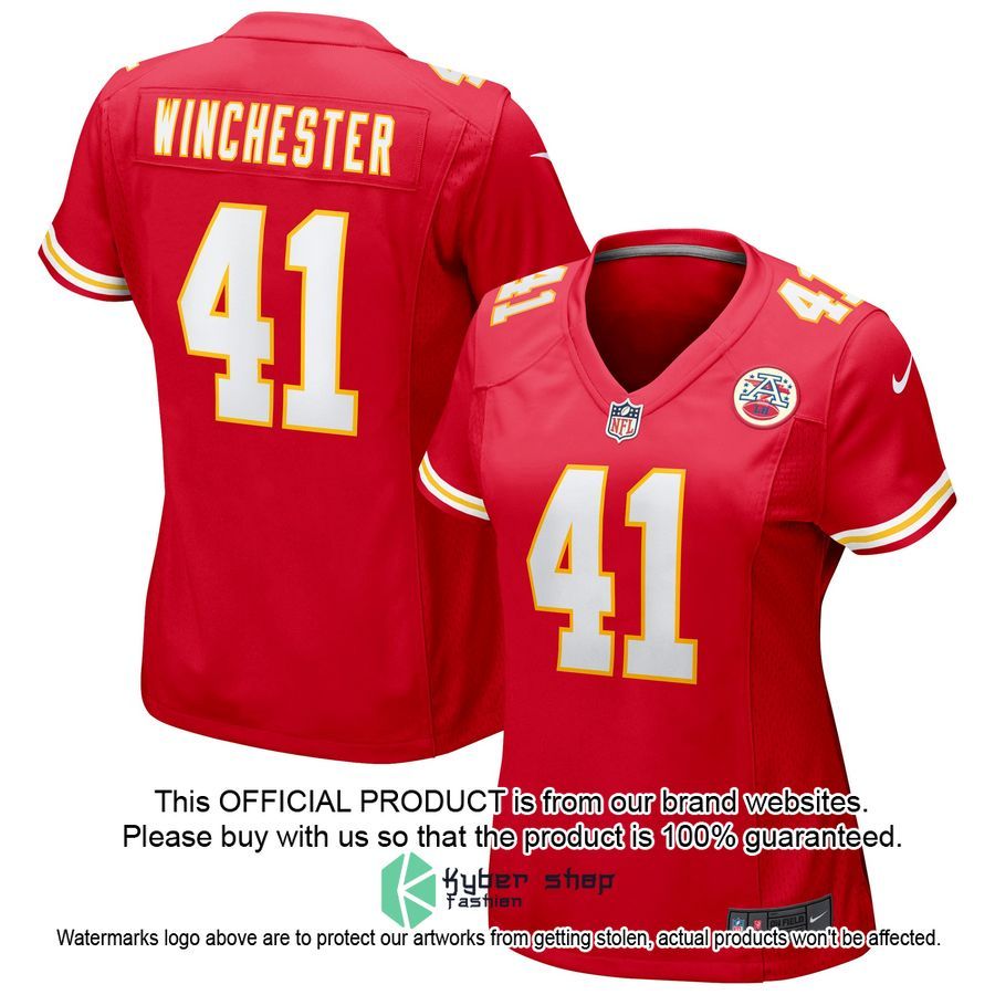 James Winchester Kansas City Chiefs Red Football Jersey 4 James Winchester Kansas City Chiefs Red Football Jersey word1