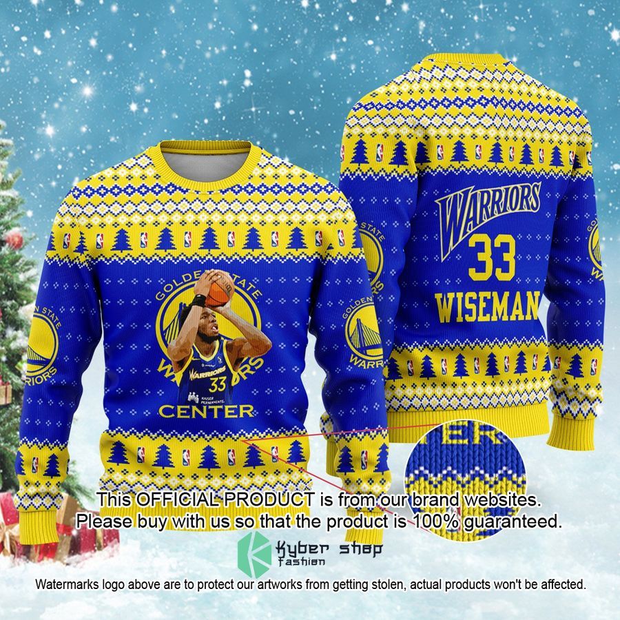 James Wiseman Golden States Warriors NBA Christmas Sweater