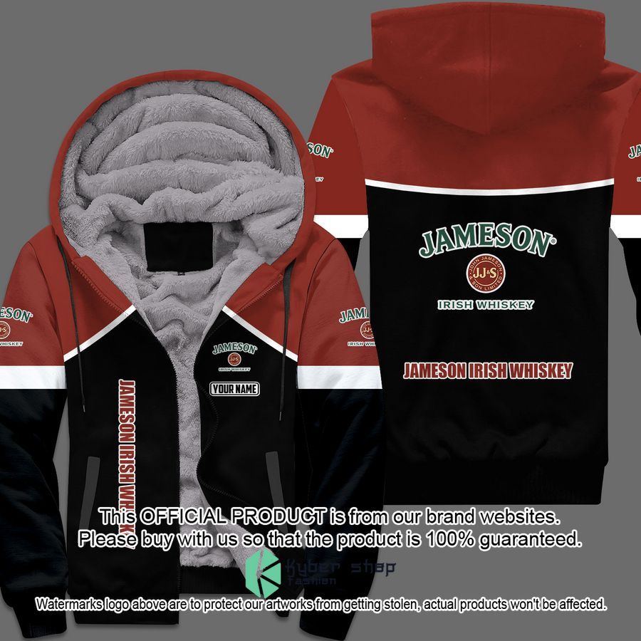 Jameson Irish Whiskey Custom Fleece Hoodie word3