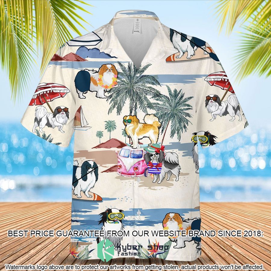 Japanese Chin Summer Beach Hawaiian Shirt