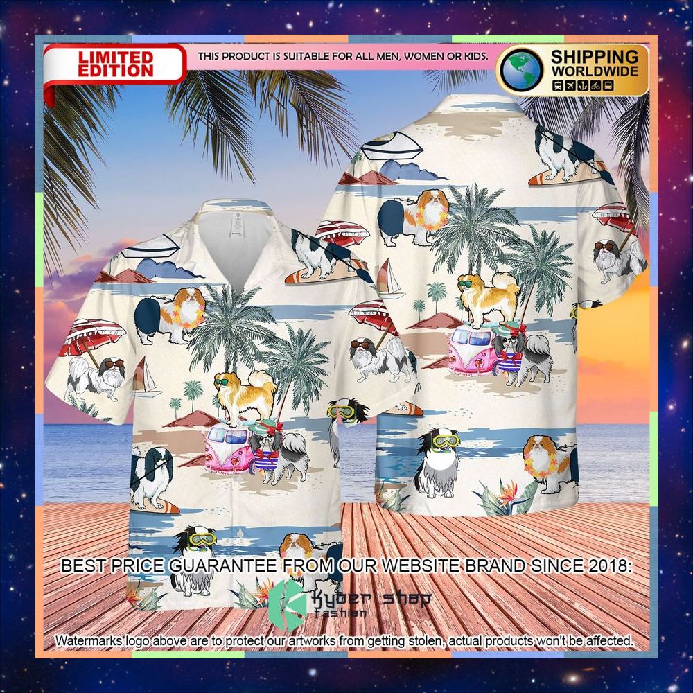 Japanese Chin Summer Beach Hawaiian Shirt 4 Japanese Chin Summer Beach Hawaiian Shirt word3