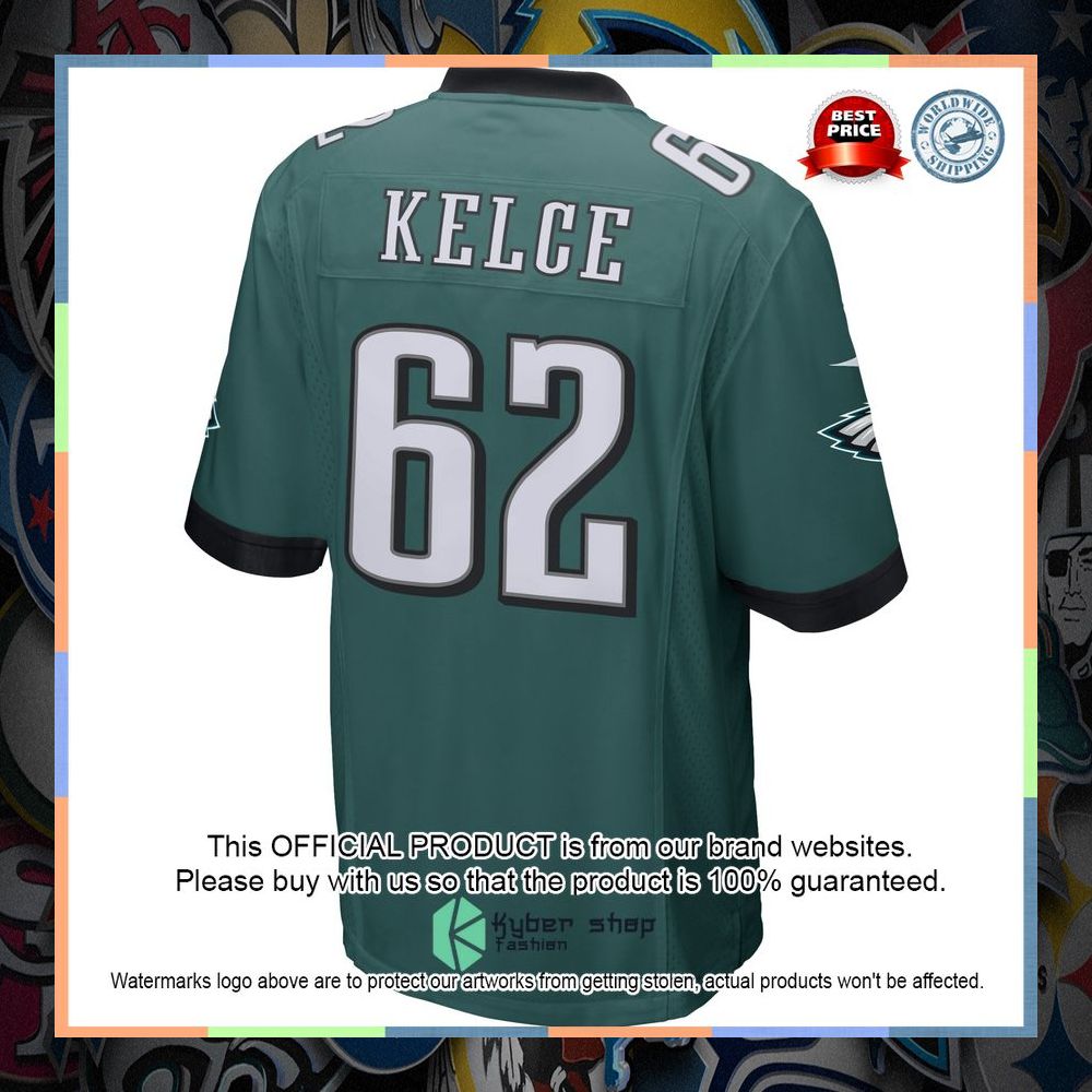 Jason Kelce Philadelphia Eagles Green Football Jersey 12 Jason Kelce Philadelphia Eagles Green Football Jersey word3