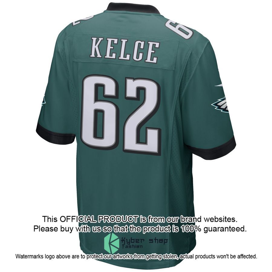 Jason Kelce Philadelphia Eagles Green Football Jersey 3 Jason Kelce Philadelphia Eagles Green Football Jersey word3