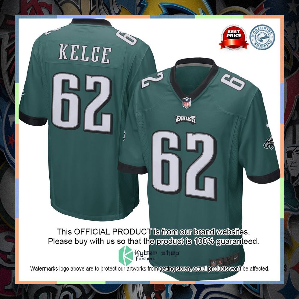 Jason Kelce Philadelphia Eagles Green Football Jersey 18 Jason Kelce Philadelphia Eagles Green Football Jersey word3