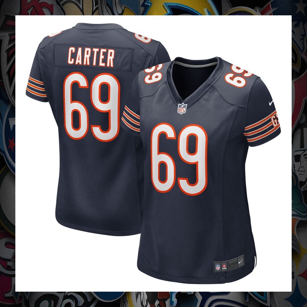 Ja'Tyre Carter Chicago Bears Navy Football Jersey 5 Ja'Tyre Carter Chicago Bears Navy Football Jersey word2