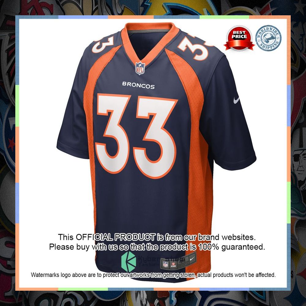 Javonte Williams Denver Broncos Home Navy Football Jersey 6 Javonte Williams Denver Broncos Home Navy Football Jersey word1