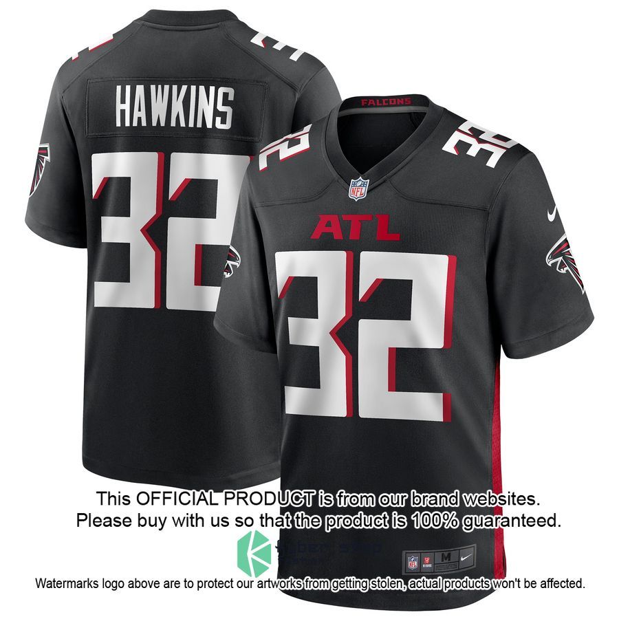 Jaylinn Hawkins Atlanta Falcons Black Football Jersey 4 Jaylinn Hawkins Atlanta Falcons Black Football Jersey word2
