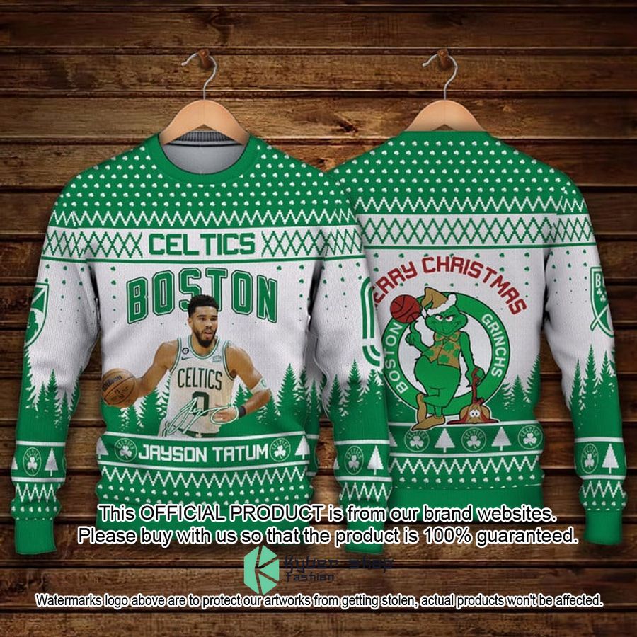 Jayson Tatum Boston Celtics Merry Christmas Christmas Sweater