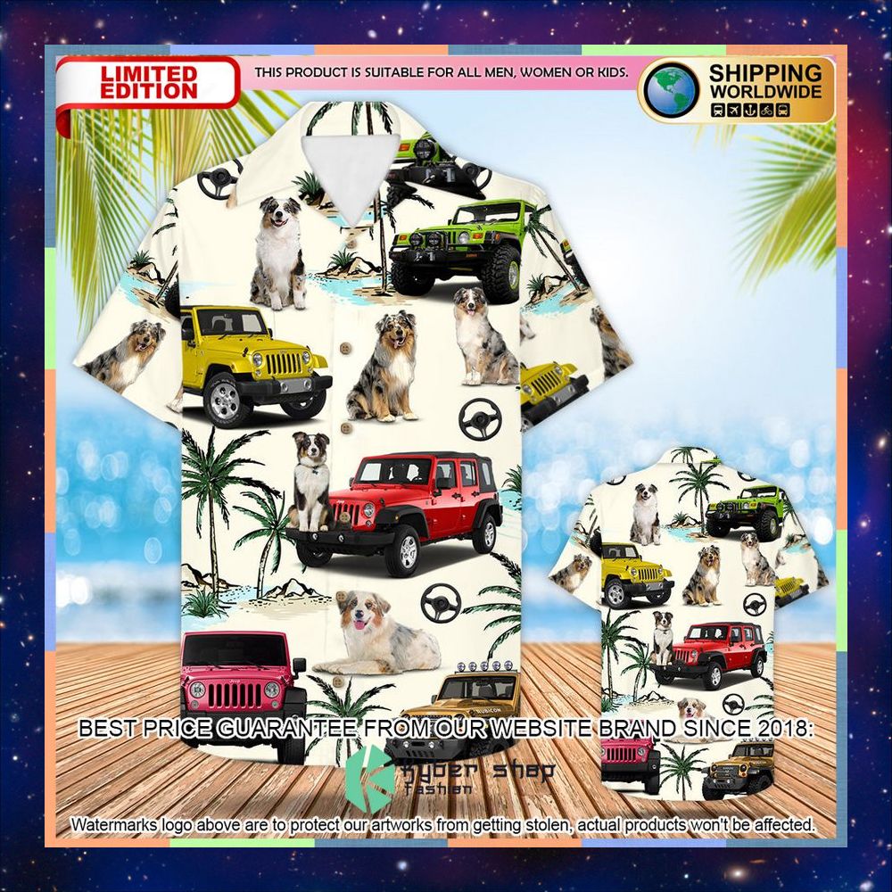 Jeep Australian Shepherd Hawaiian Shirt 4 Jeep Australian Shepherd Hawaiian Shirt word2