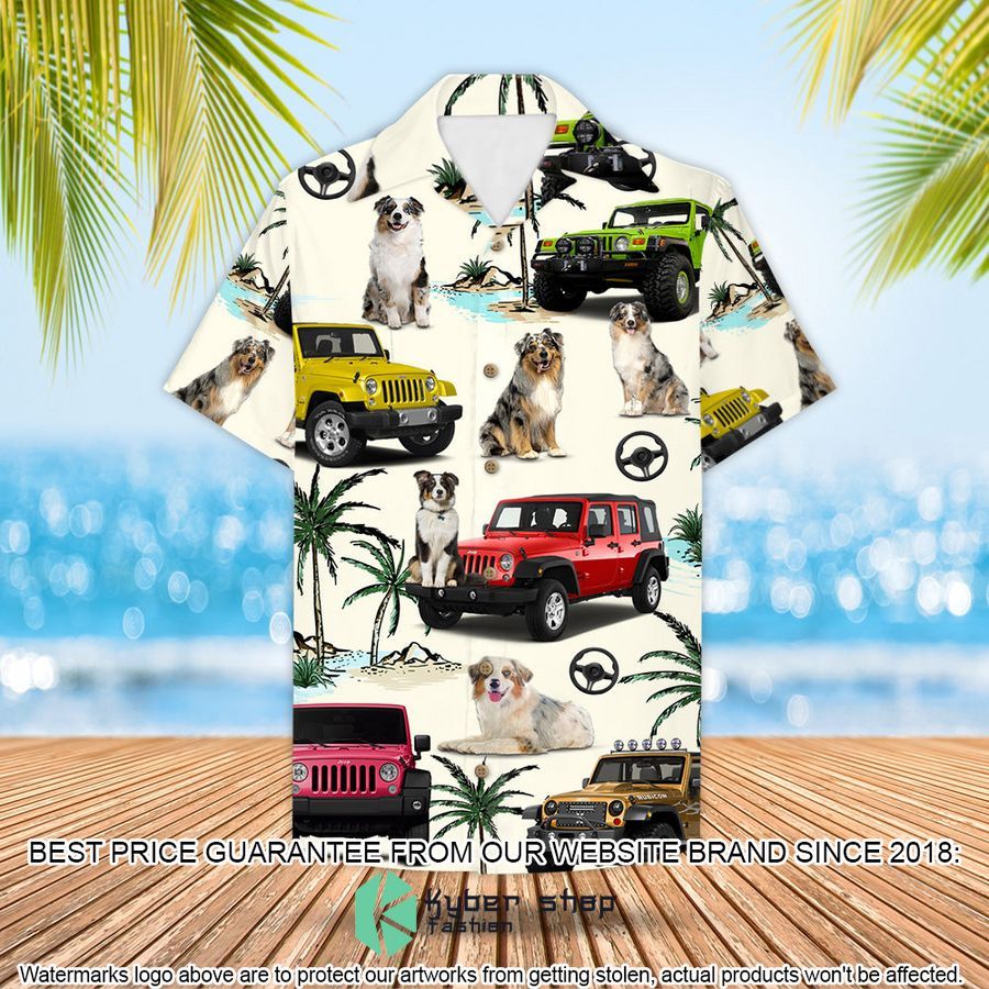 Jeep Australian Shepherd Hawaiian Shirt 3 Jeep Australian Shepherd Hawaiian Shirt word2
