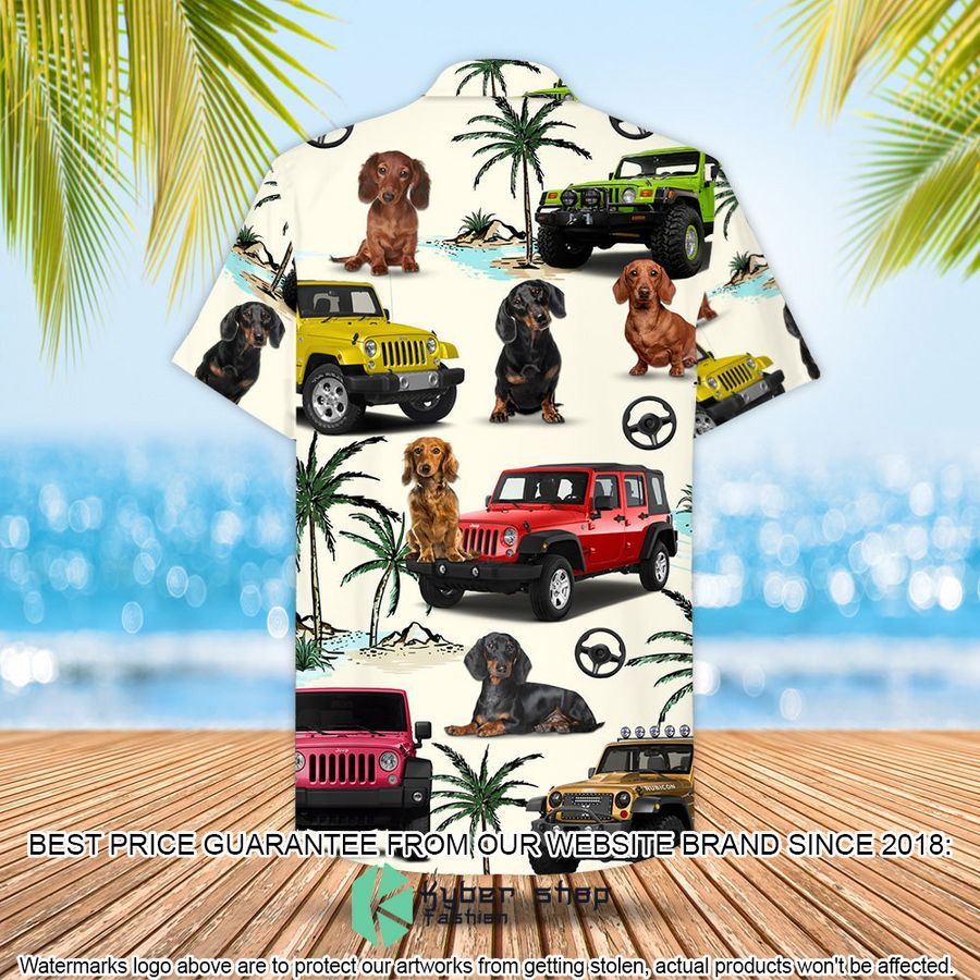 Jeep Dachshund Hawaiian Shirt 3 Jeep Dachshund Hawaiian Shirt word3