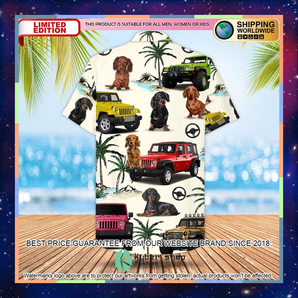 Jeep Dachshund Hawaiian Shirt 6 Jeep Dachshund Hawaiian Shirt word3