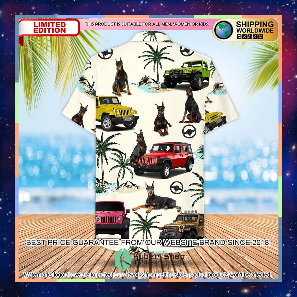 Jeep Doberman Pinscher Hawaiian Shirt 6 Jeep Doberman Pinscher Hawaiian Shirt word3