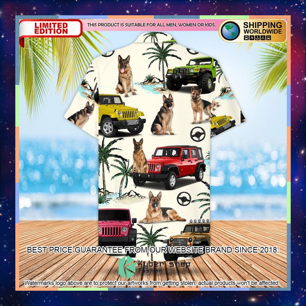 Jeep German Shepherd Hawaiian Shirt 6 Jeep German Shepherd Hawaiian Shirt word2