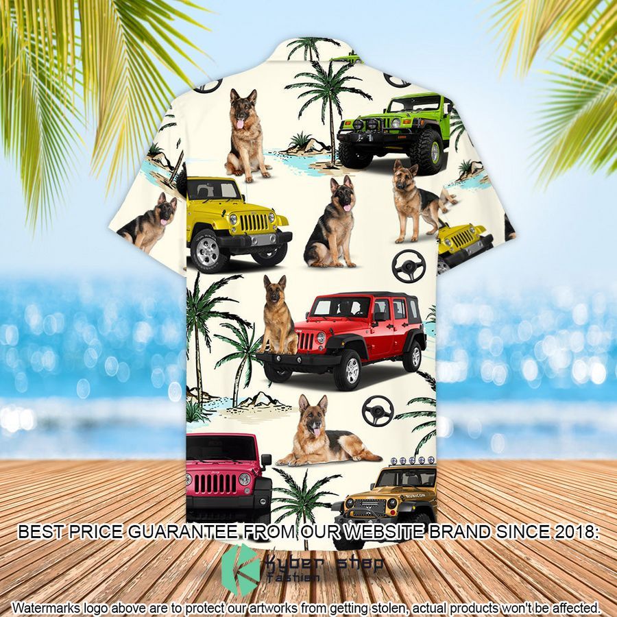 Jeep German Shepherd Hawaiian Shirt 3 Jeep German Shepherd Hawaiian Shirt word2