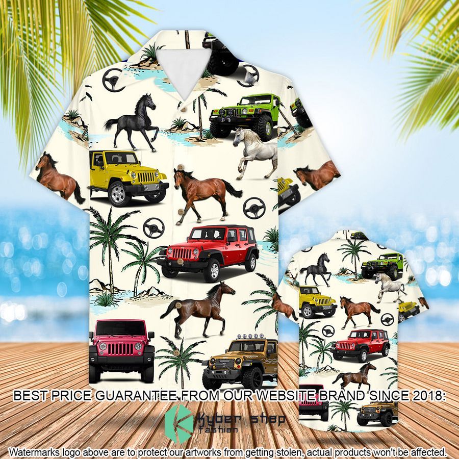 Jeep Horse Hawaiian Shirt