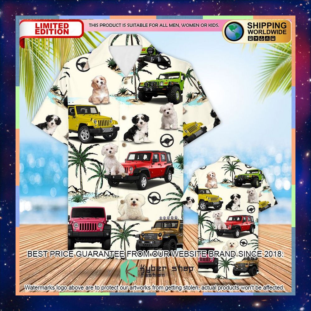 Jeep Maltese Hawaiian Shirt 4 Jeep Maltese Hawaiian Shirt word1