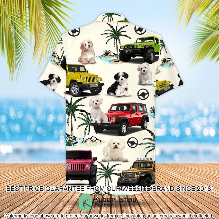 Jeep Maltese Hawaiian Shirt 3 Jeep Maltese Hawaiian Shirt word1