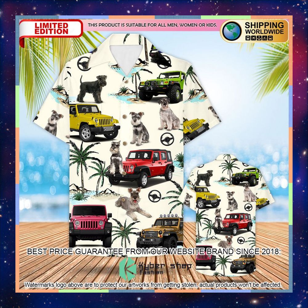 Jeep Miniature Schnauzer Hawaiian Shirt 4 Jeep Miniature Schnauzer Hawaiian Shirt word1