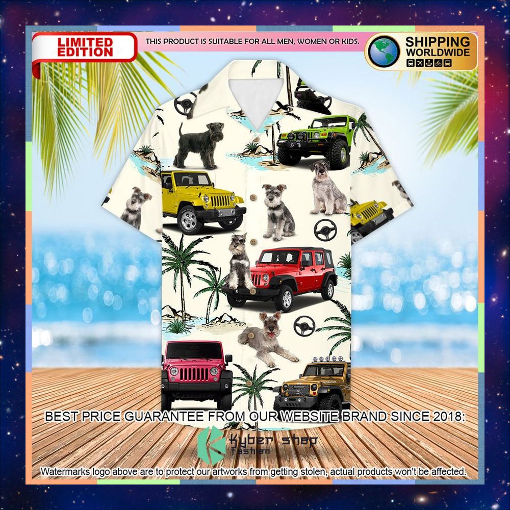 Jeep Miniature Schnauzer Hawaiian Shirt 5 Jeep Miniature Schnauzer Hawaiian Shirt word1