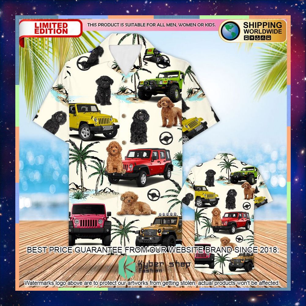 Jeep Poodle Hawaiian Shirt 4 Jeep Poodle Hawaiian Shirt word1