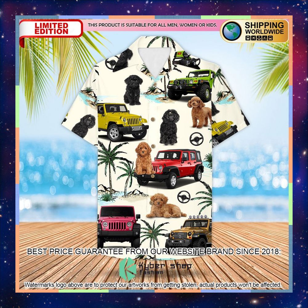 Jeep Poodle Hawaiian Shirt 5 Jeep Poodle Hawaiian Shirt word1
