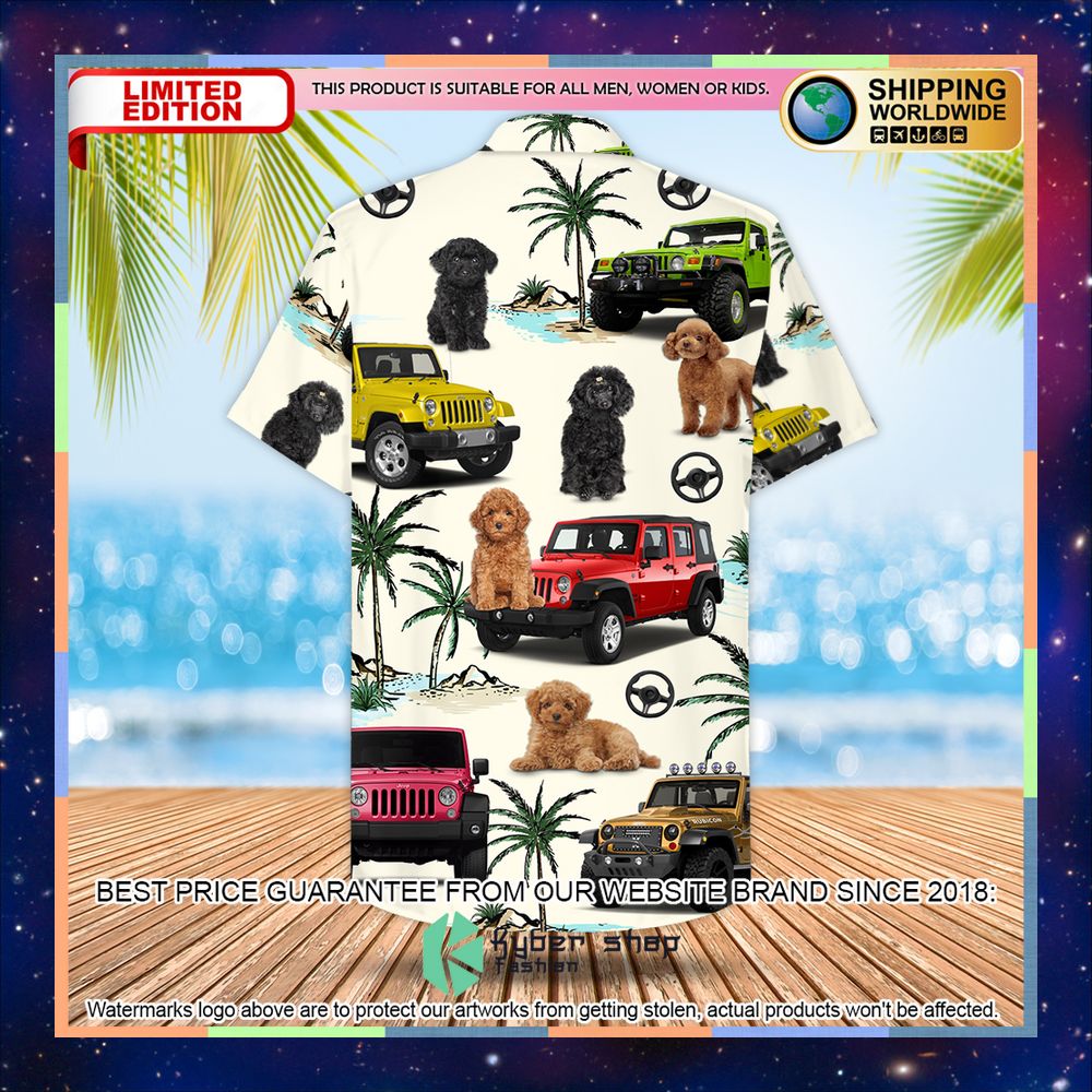 Jeep Poodle Hawaiian Shirt 6 Jeep Poodle Hawaiian Shirt word1
