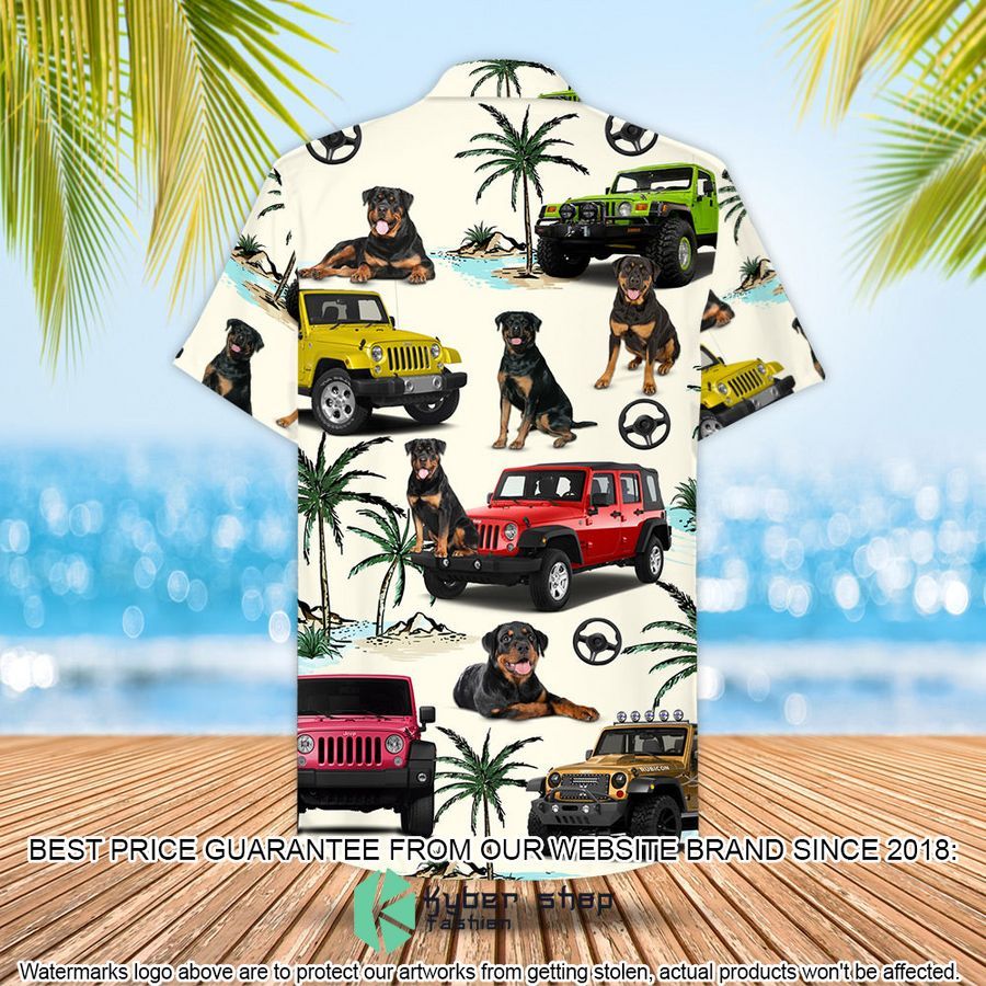 Jeep Rottweiler Hawaiian Shirt 3 Jeep Rottweiler Hawaiian Shirt word2