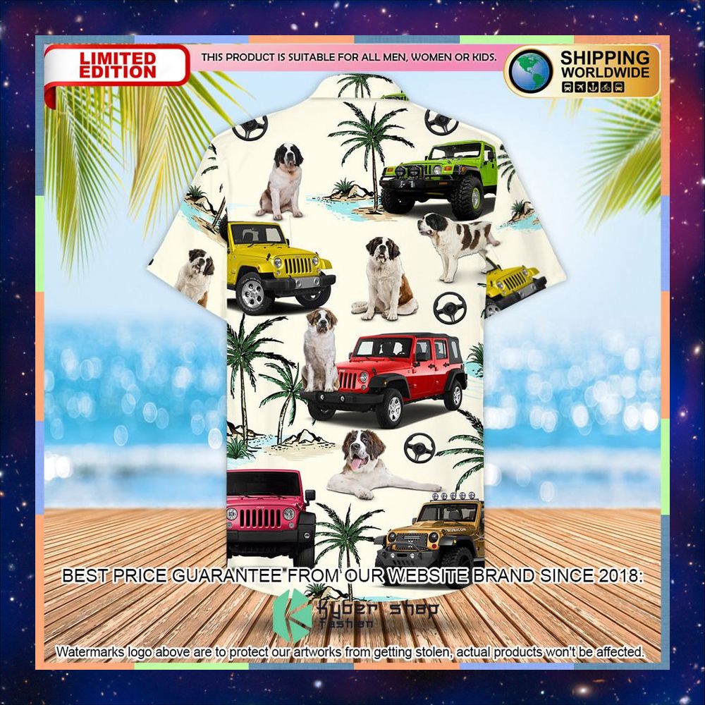 Jeep Saint Bernard Hawaiian Shirt 6 Jeep Saint Bernard Hawaiian Shirt word3