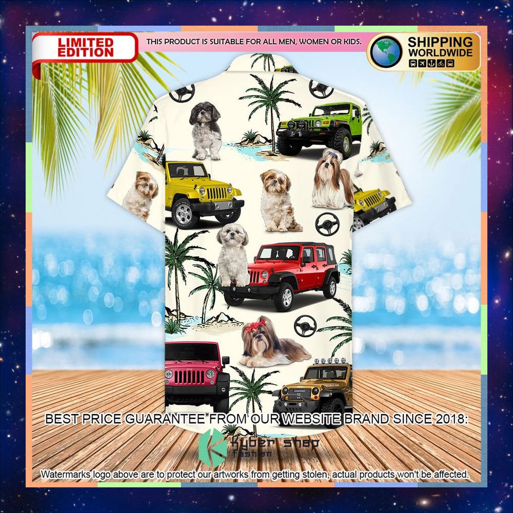Jeep Shih Tzu Hawaiian Shirt 6 Jeep Shih Tzu Hawaiian Shirt word3