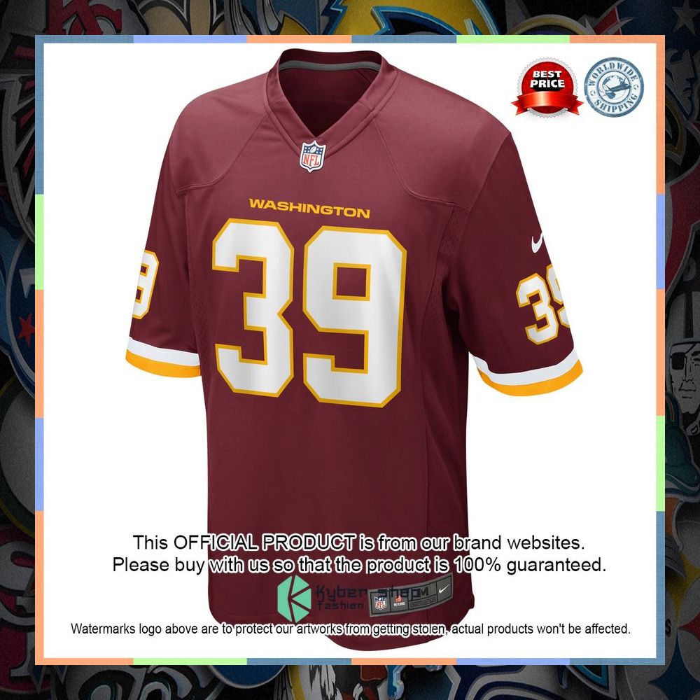Jeremy Reaves Washington Football Team Burgundy Football Jersey 6 Jeremy Reaves Washington Football Team Burgundy Football Jersey word3